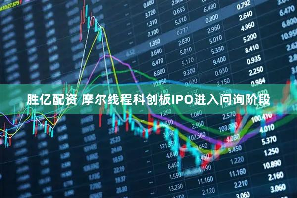 胜亿配资 摩尔线程科创板IPO进入问询阶段